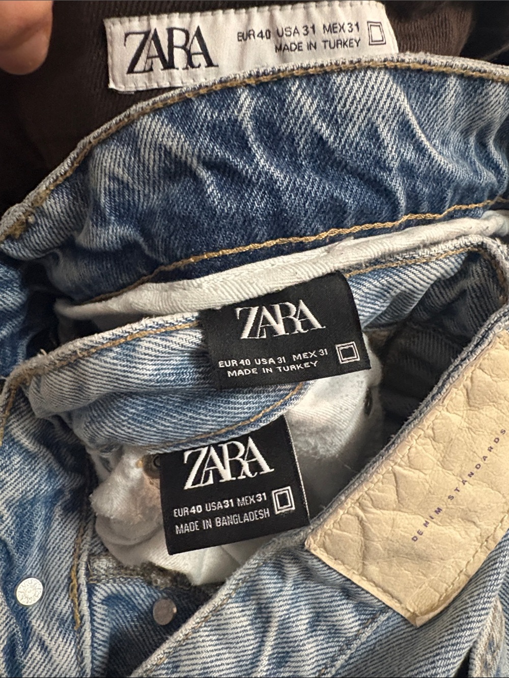 Zara jeans Men! Set of 3 jeans and 1 pants - Picture 9 of 11